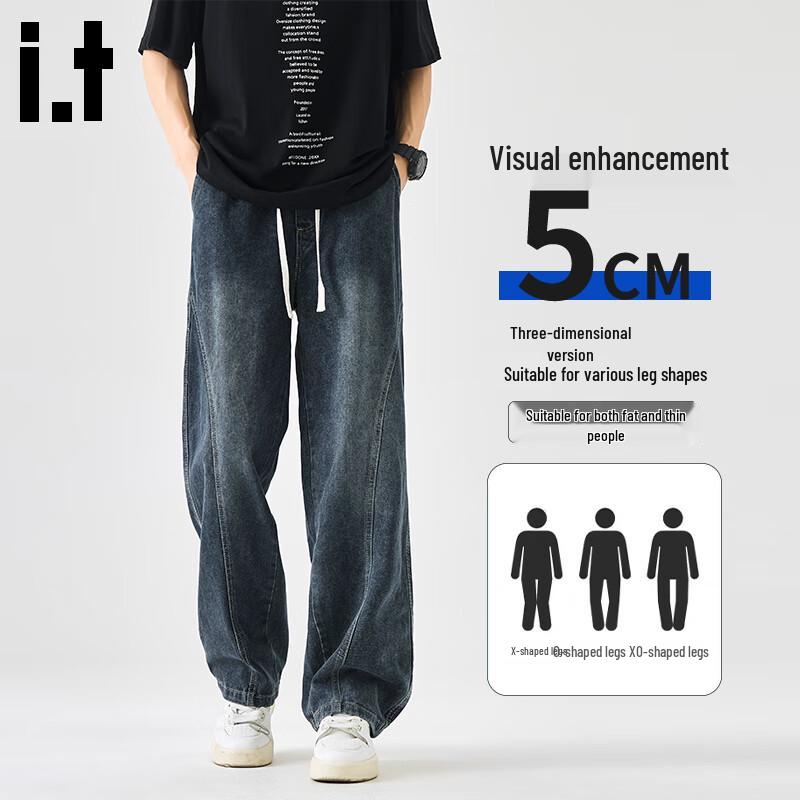 Men's Retro Loose Wide-Leg Jeans