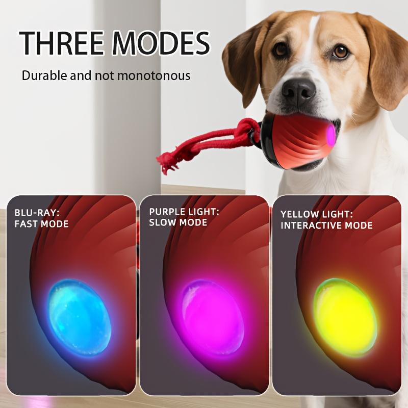 [interactive|intelligent] 1 Interactive Intelligent Dog Ball | Bite Resistant, Tail Rope with Light | Barking, Indoor Pet Game for Small/medium Dogs