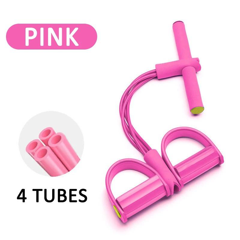 Foot Pedal Tension Bands Home Gym Resistance Bands 4 Elastic Pull Straps Tension Rope For Full Body Workouts And Abdominal