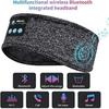 Wireless Headphones Headband for Sleeping, Bluetooth Sleep Headphones for Side Sleepers, Soft and Eye Mask for Sleep, Ideal for Travel, Running