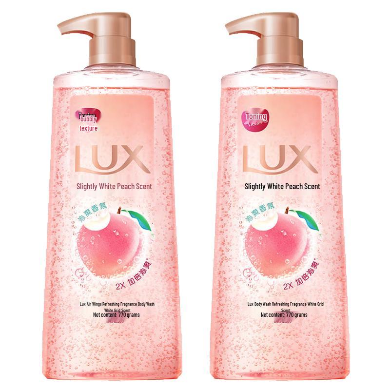 LUX Deep Cleanse Peach Scent Bubble Shower Gel