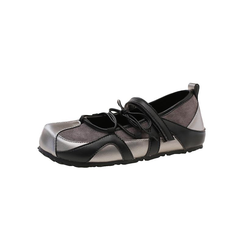 Fashion Women's Ballet Style Flats Fashion Lace-up Retro Mary Jane Casual Shoes Summer Autumn Comfortable Lightweight Ballet Sneakers
