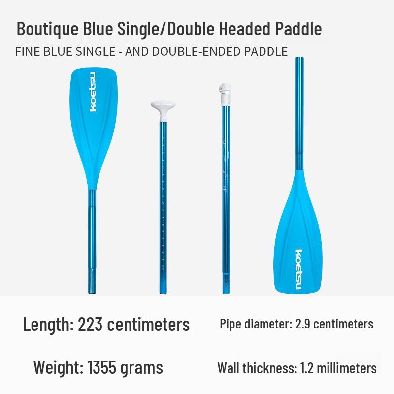 KOETSU Surf Paddleboard Dual-Use Aluminum Paddle: Single/Double Head Kayak & Paddleboard Paddle