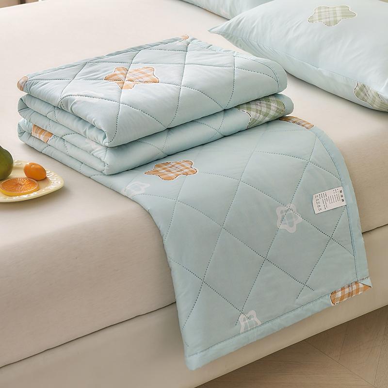 Bonenjoy Soft Quilt Plaid Style Duvet Quilted Summer Blanket Adults Kids Room Comforter edredones Home Bedspread (No Pillowcase)