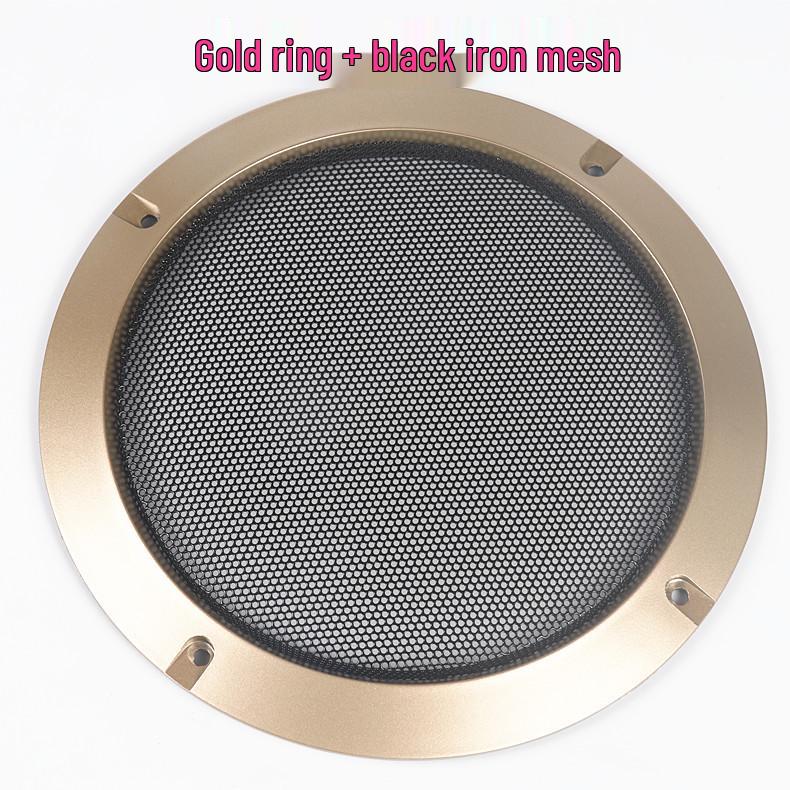Car Subwoofer Decorative Speaker Grill Ring - Black, White, Gold, Silver