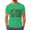 Reel Cool Dad Graphic T Shirts For Unisex Trendy Dad Design Summer Clothes Fishing Life Funny Shirts Unisex Fishing Lovers Tiedye Top