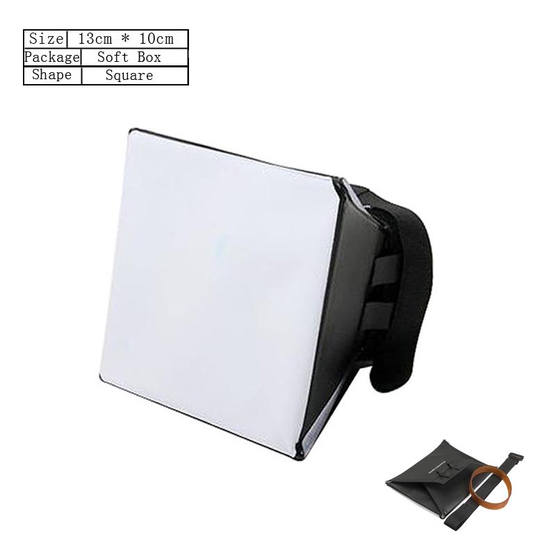 Flash Diffuser Reflector Softbox Professional Mini Photo Diffuser Round Square Soft Light Box for Canon Nikon Sony Camera
