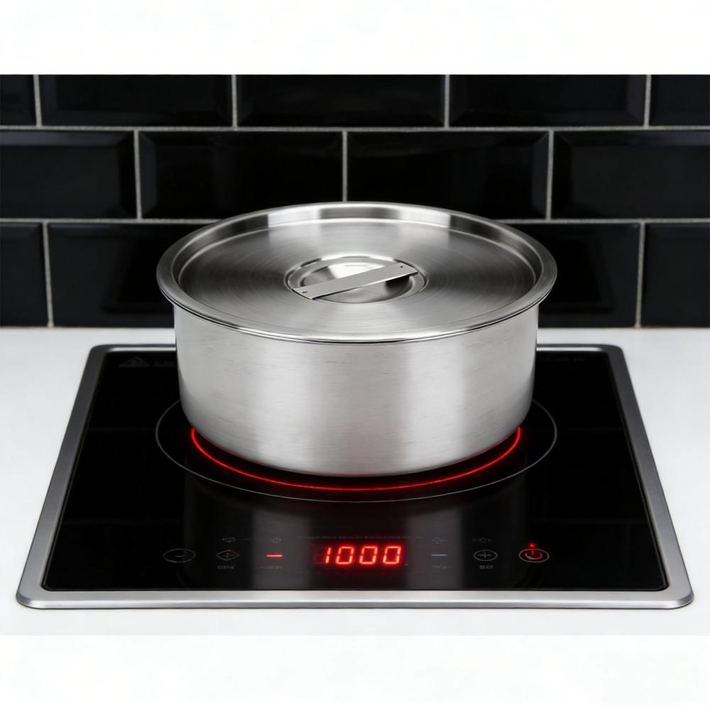 Rustless Steel Metal Bowl Round Deep Bowl Egg Custard Bowl Food Container Egg Custard Making