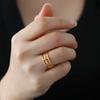 Hollow Cross Ring for Women Men Stainless Steel Engagement Rings Hip Hop Religious Christian Jewelry Couple Gifts New