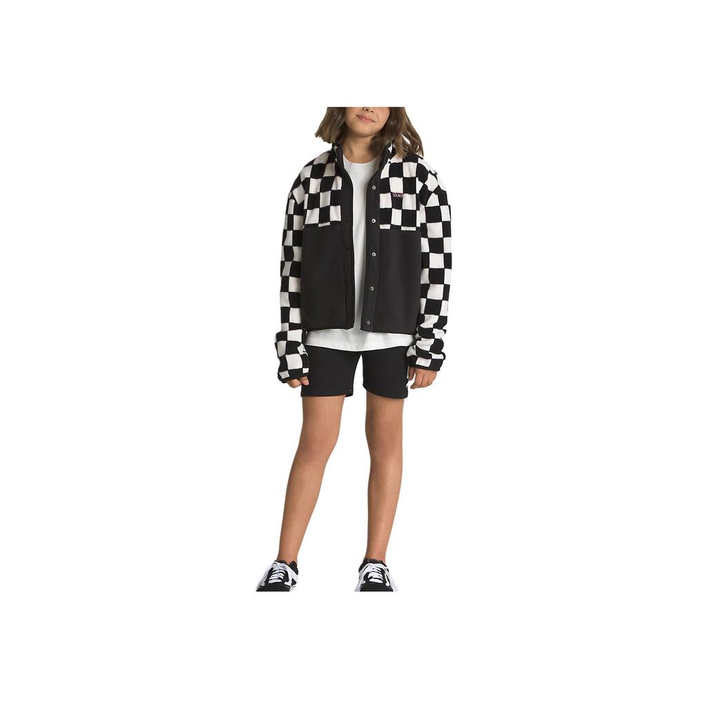 Vans Block It Color Block Plaid Print Long Sleeve Jacket Kids Jackets VN000F8356M