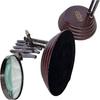 Desktop Vintage Style Desk Top Channer Magnifier Nautical Brass Magnifying Glass High Class Lens Adjustable Magnifying Stand Lamp On MDF Stand