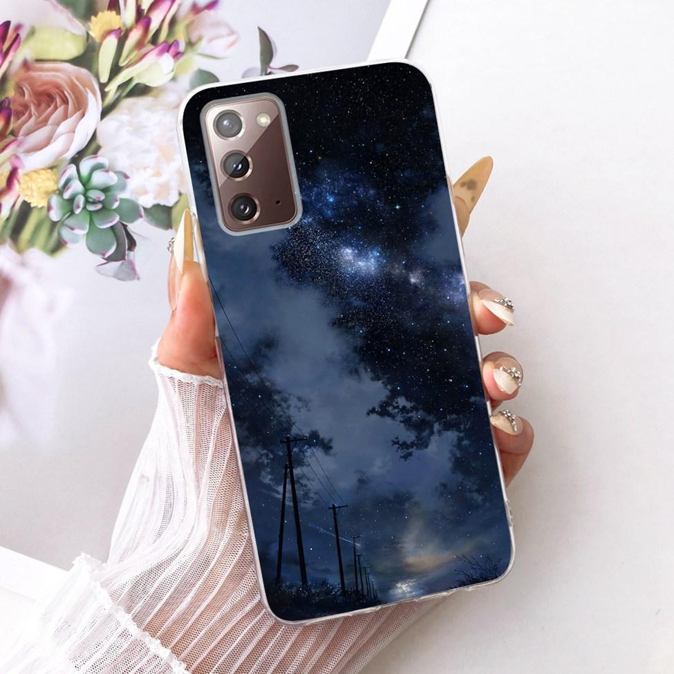 Clear For Samsung Galaxy Note20 5G Case Fashion Fashion Funny Cute Painted Cover For Samsung Note20 5G SM-N981B SM-N981W Casing
