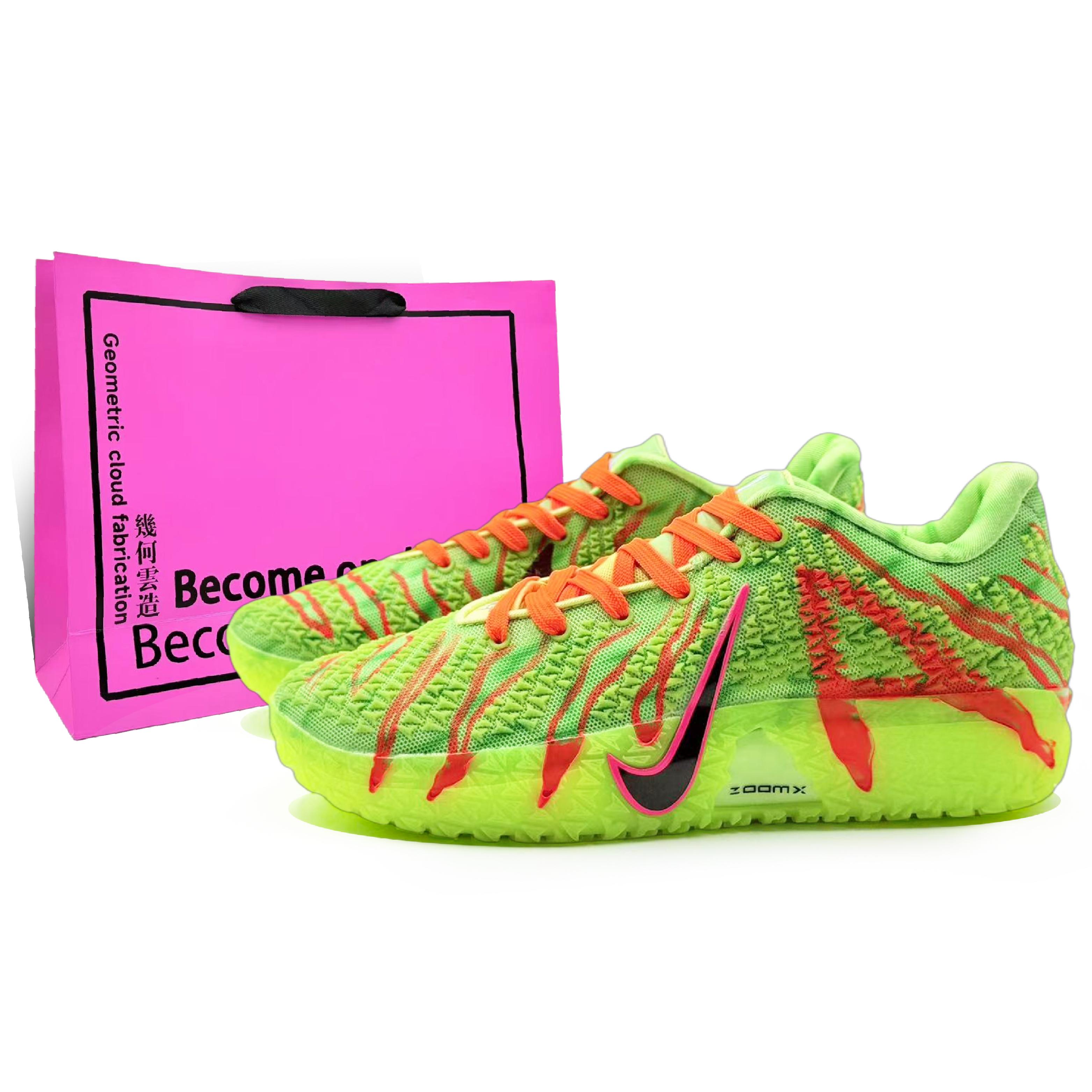 

Nike Ja Morant 3 Rebound Low top Basketball Shoes Men s Neon Green HV9924-700(Team1284- S) 42.5
