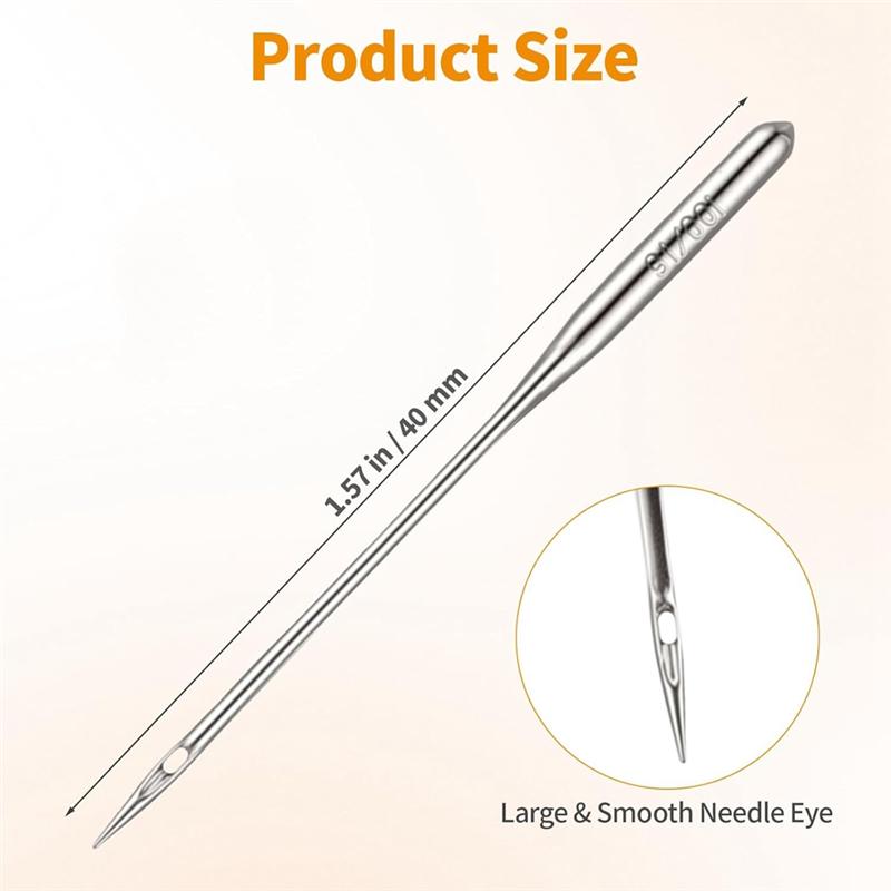 M-Modern-Universal Sewing Machine Needles 150PCS Heavy Duty For Thick Fabrics, Leather& Jeans Compatibility