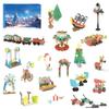 MOC 2025 Christmas Gift For Kids Series Building Blocks Set Gingerbread Candy House Christmas Light Bulbs Bricks Toys Kids Gifts