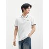 GXG Men's Striped Color-block Polo Shirt