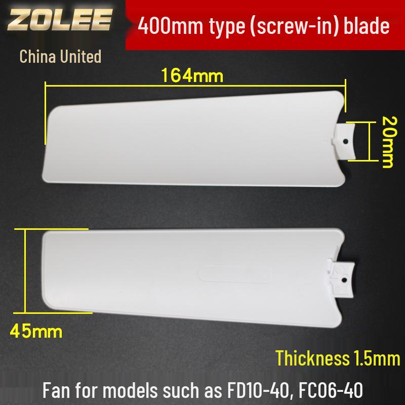 Compact Ceiling Fan with 400-1050mm Blades and Clip Attachment