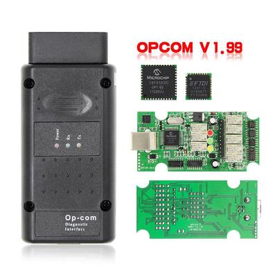 Opcom 1.99 V2014 120309a Escáner CAN BUS OBD2 OP COM V1.99 Con Chip PIC18F45K80 FTDI Cable de Diagnóstico de Coche Más Nuevo 2021