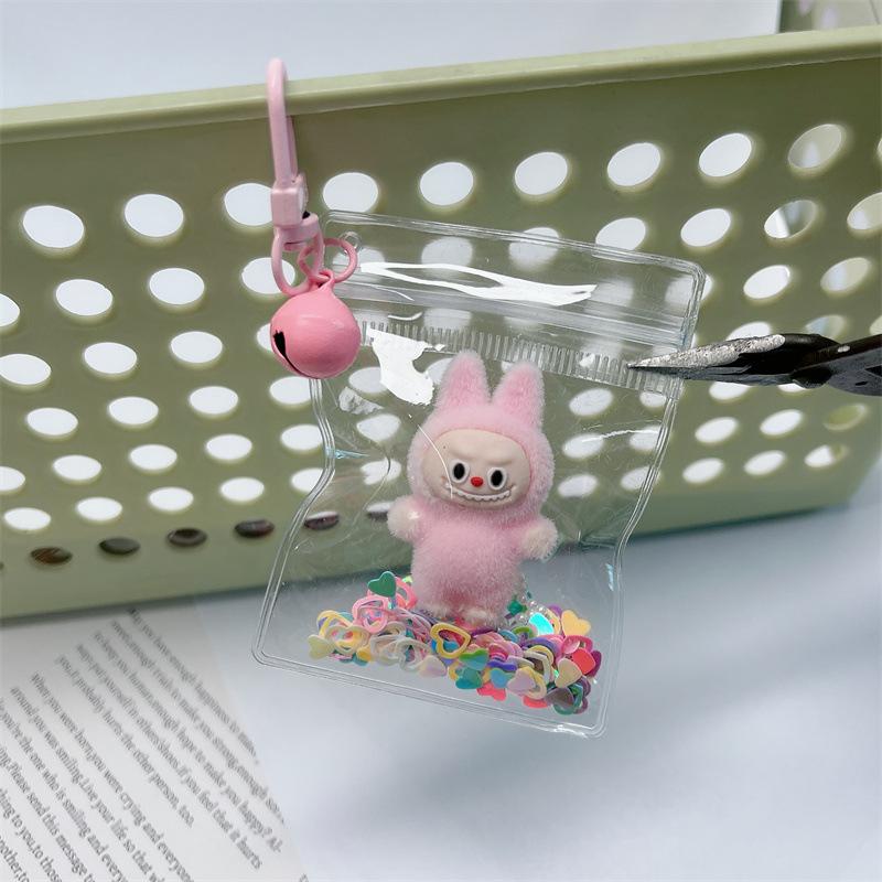 Baby Walking Bag Transparent Cute Keychain Pendant Bag Hanging Pendant Pocket Small Pendant Walking