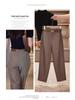 Woodpecker 2025 High Waist Spring/Autumn Straight-Leg Cigarette Pants for Women