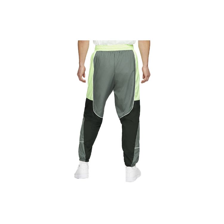 Nike Throwback Colorblock Woven Basketball Joggers Men Bottoms Multicolor CV1915-084