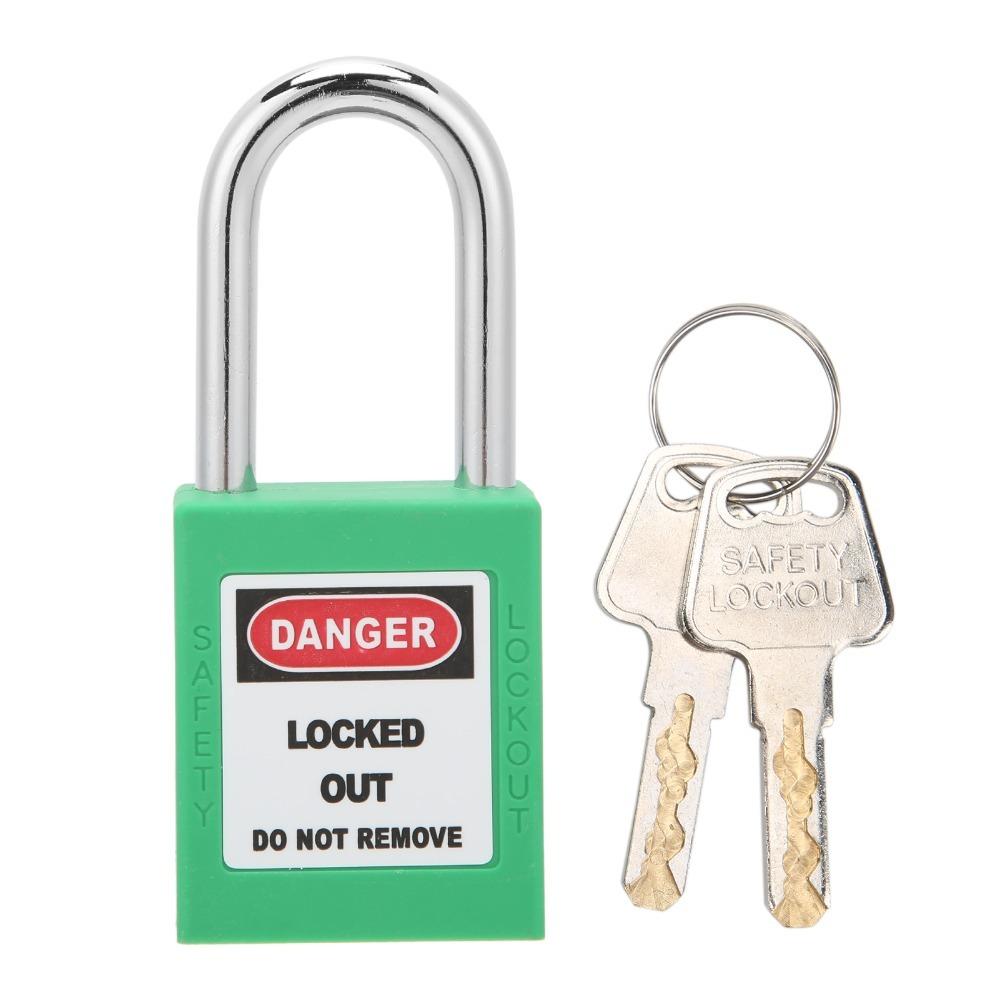 Reliable 38mm Safety Padlock Insulated Safe Industrial Lock Durable Plastic Steel LOTO Lock Equipment Lock