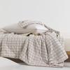Muji Plaid Textured 100% Cotton Summer Quilt