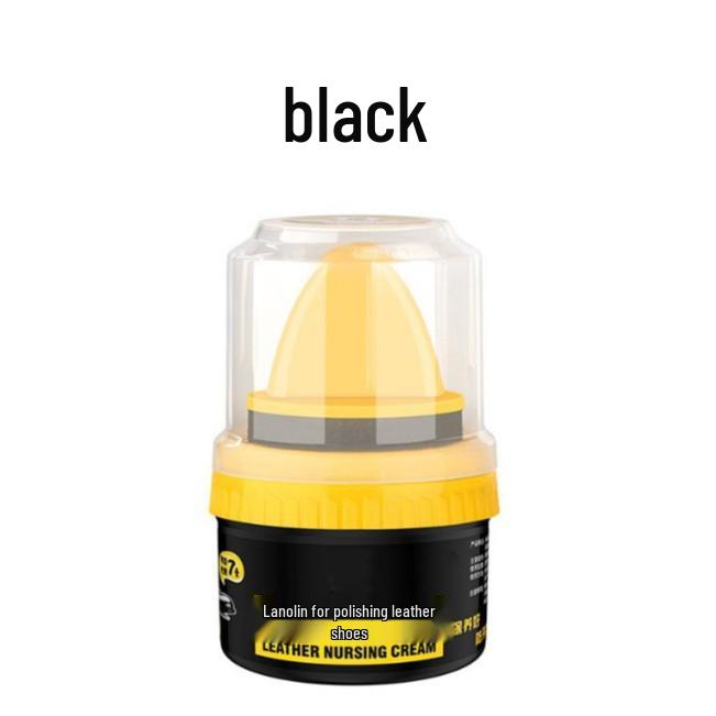 Universal Black Shoe Polish - Sheep Oil for Genuine Leather Care