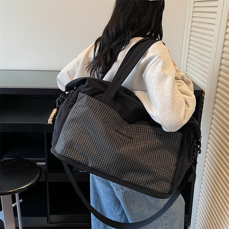Travel Bag Color Block Women's Handbag Sports Crossbody Fitness Bag