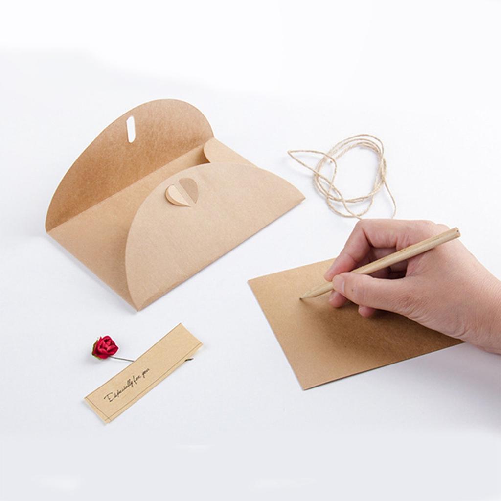 Felicitări Vintage din Hârtie Kraft Handmade DIY