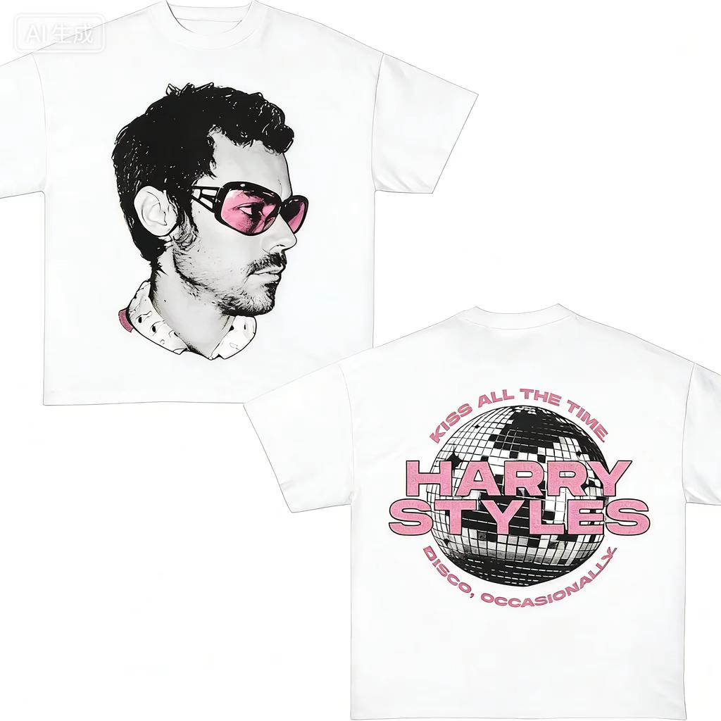 Harry Styles Doublesided Concert Summer TShirt for Tour Soft Breathable HighQuality Trendy YK Style Ins