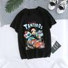 New Demon Slayer Anime Print Trendy Casual Top for Women, Summer Parent-child T-shirt for Women