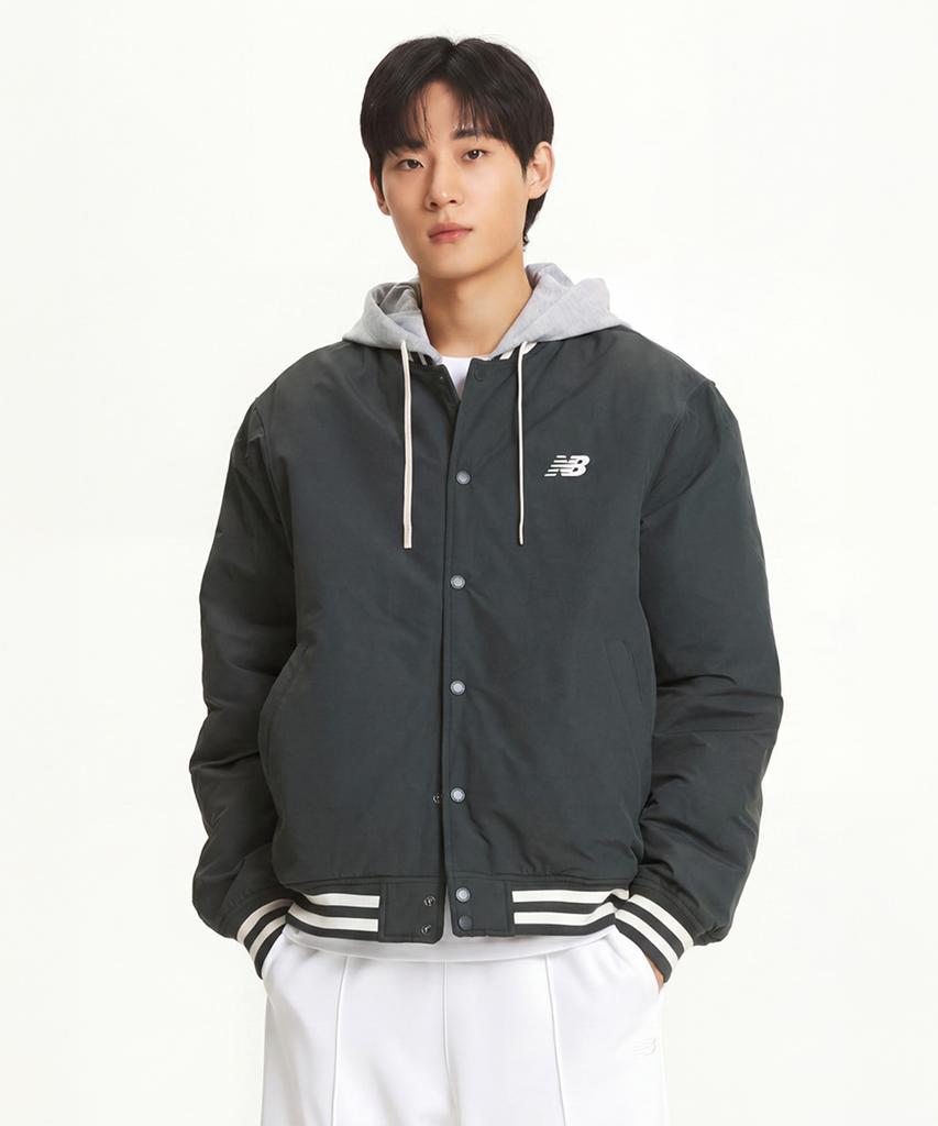 New Balance Nbnqgco113 / Uni Nb Varsity Hooded Padded Jacket (Hunter)