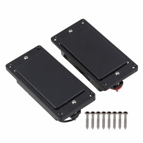 Yibuy Black Double Coil Sealed Humbucker Pickup Set for Electric Guitar