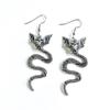 Unisex Punk Earrings: Gothic Skull, Bat, Snake, Spider, Moon, Rose, and Moth