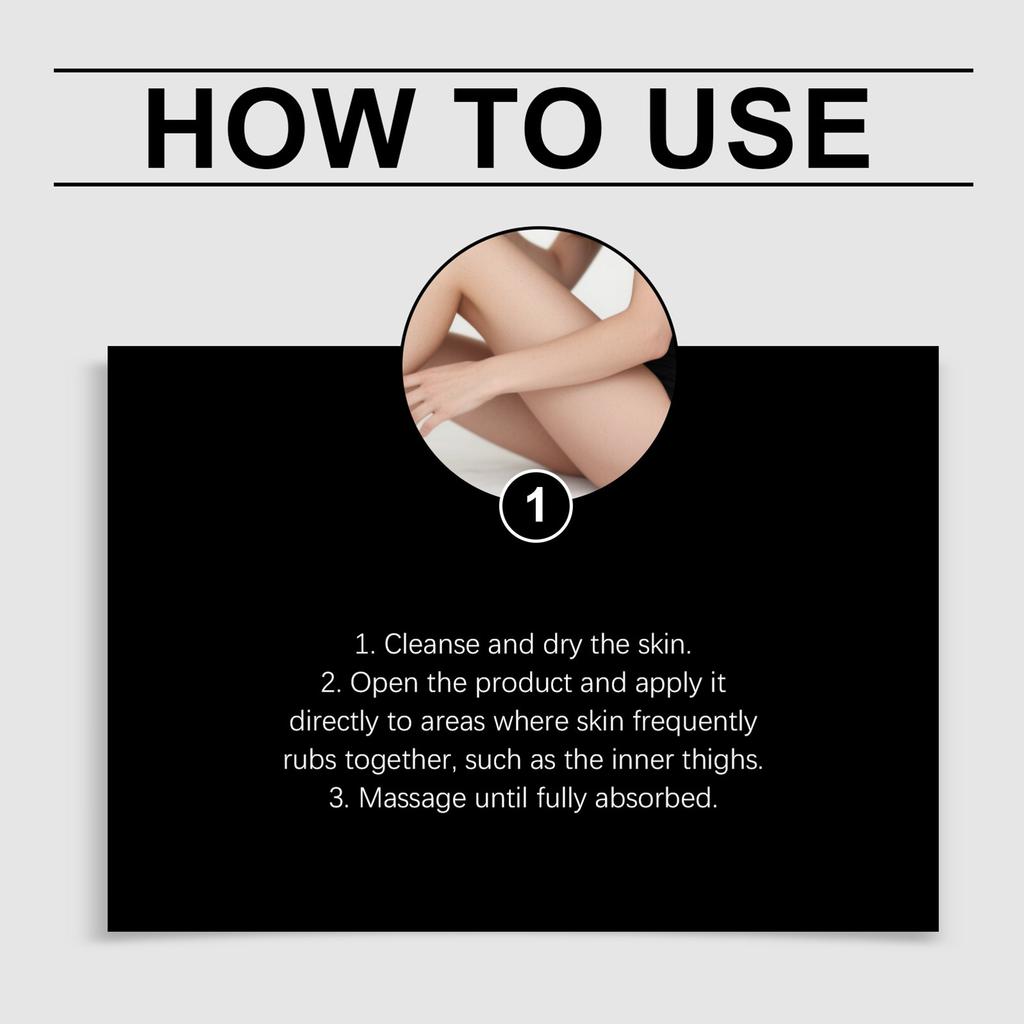 Thigh Rescue Anti-Friction Stick Skin Protection Balm for Chafing Relief and Smooth Barrier Application Suitable for Daily Use and Sensitive Skin