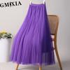 GMXIA 28 Colors Women's Fashion Casual Summer Spring Leisure Skirt