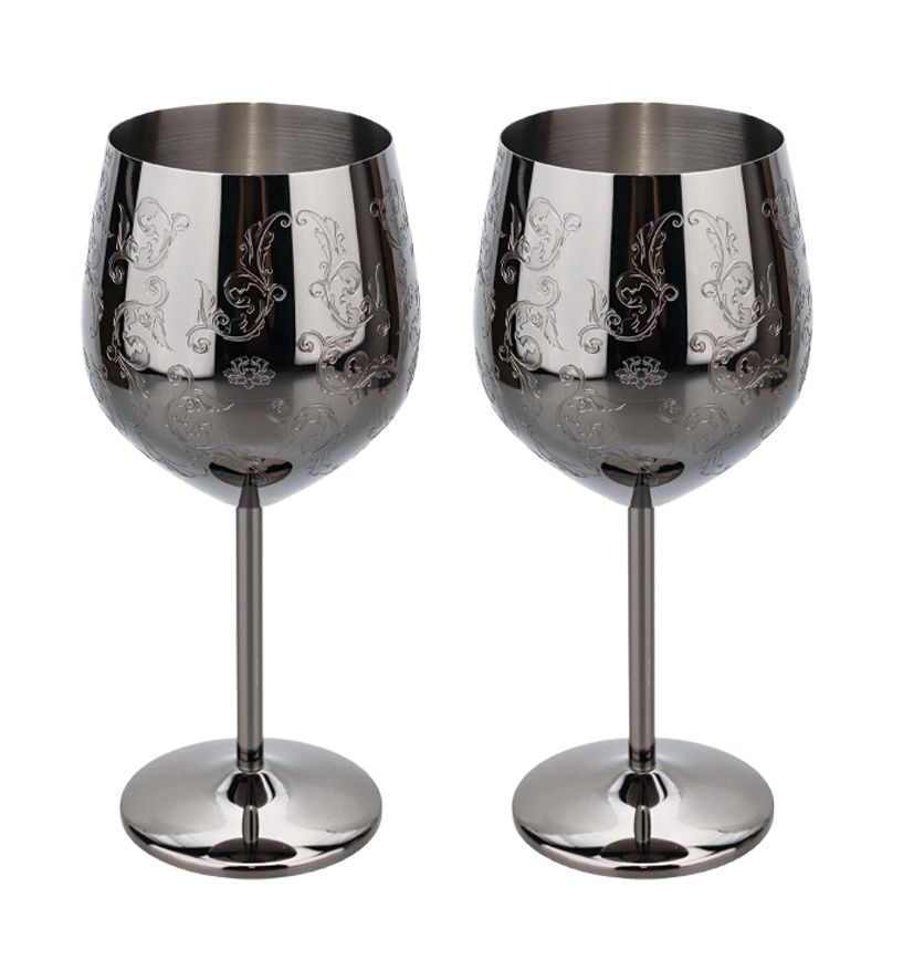 Stainless Steel Glass Goblets Cocktail Creative Metal Wine Glass Bar Restaurant Champagne Red Wine Glass Drinkware Barware Cup