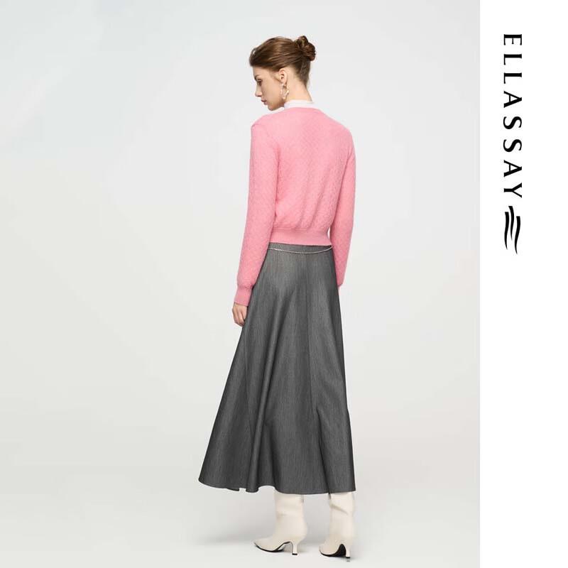 ELLASSAY Elegant Commuter High-Waist Mid-Length Skirt