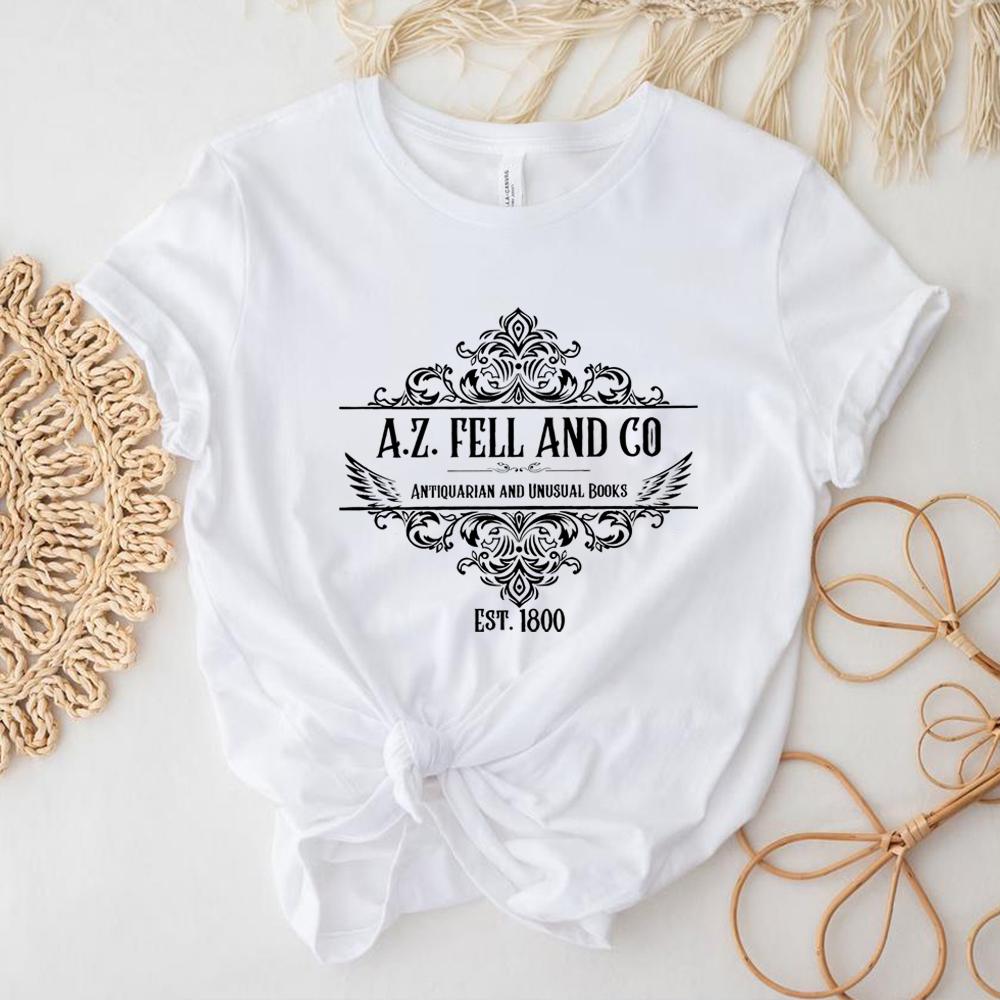 Good OUnisexs Tshirts Women AZ Fell and Co Antiquarian and Unusual Books T Shirt Retro Womens Clothing Unisex Casual Tops