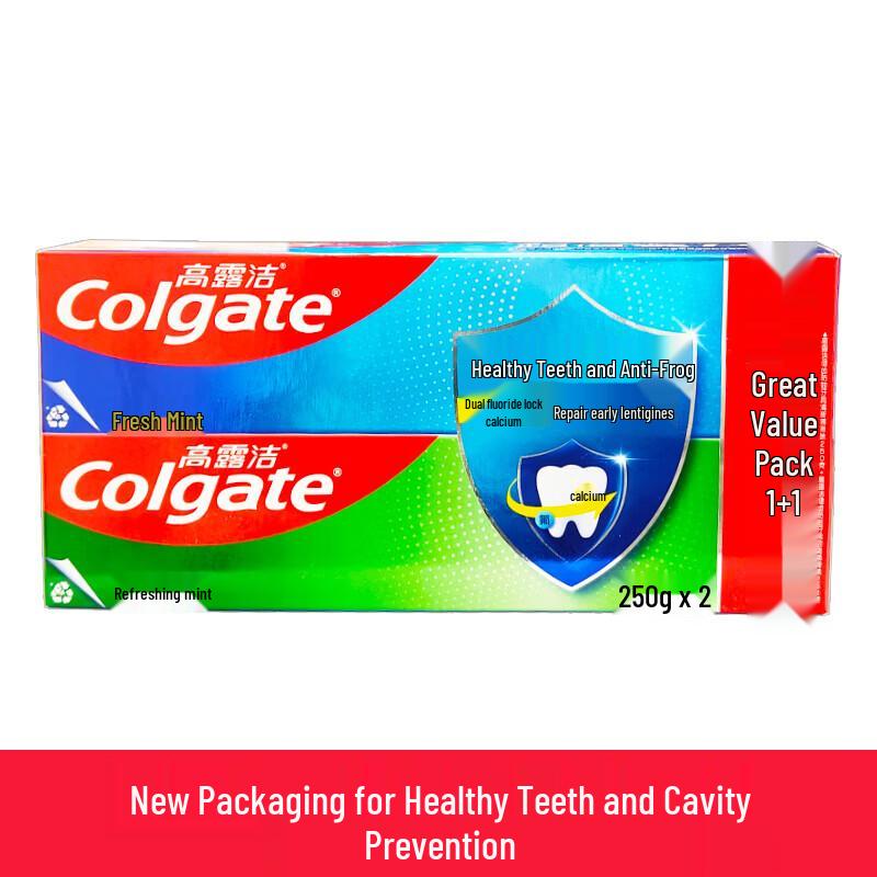 Colgate Anti-Cavity & Multi-Care Toothpaste Twin Pack (Fresh & Super Cool Mint)