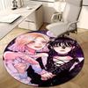 1pc Addams Family Wednesday6 Design Printed Area Round Carpet for Bedroom Living Room Home Decor Rugs Mat Non Slip Mat Rug for Bedside