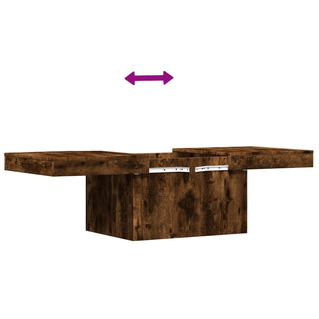  Coffee Table, Smoked Oak, 100x55x40 Cm