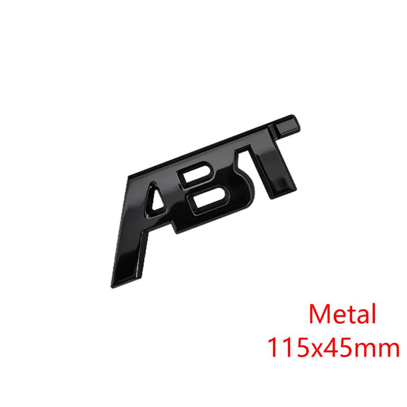 ABS Metal ABT Logo Letters Car Front Grill Emblem Badge Sticker for Volkswagen Golf 7 Sagitar Magotan Bora Tiguan Passat Jetta