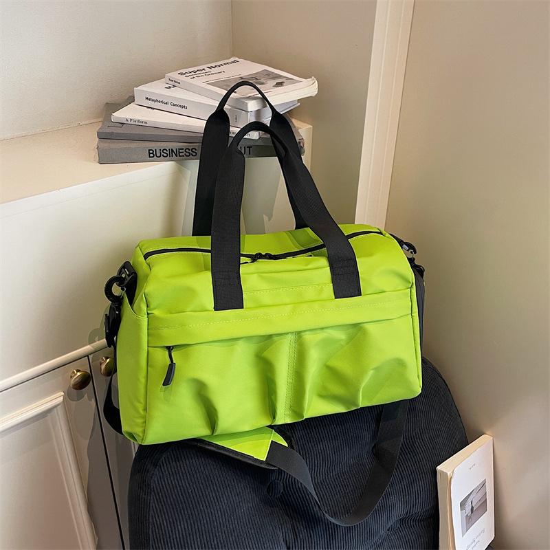 

Short-haul travel bag, portable waterproof fitness bag, wet and dry separation, swimming storage bag, women s large-capacity sports training bag зелений