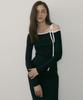 Riorg Re-Side Colored Point Long Sleeve Top Black