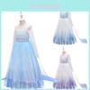 Disney Frozen Elsa Abito da Principessa Fiocco di Neve Abito da Ballo Per Bambine Blu/viola Età 3-10