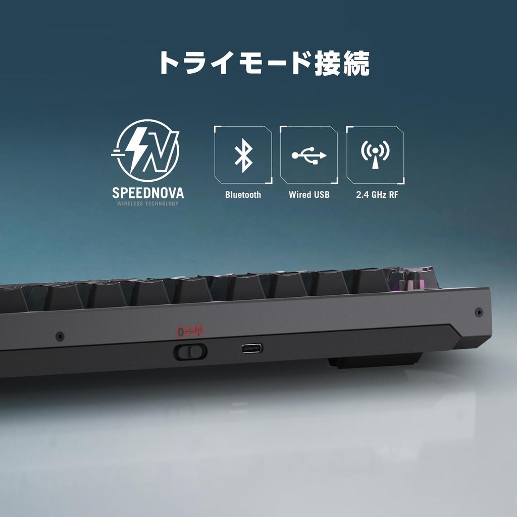 ASUS ROG Strix Morph 96 Wireless Gaming Black Layout Gaming Keyboard Japanese Layout Mechanical Switches Speed Tap Mode Support Ergonomic Design