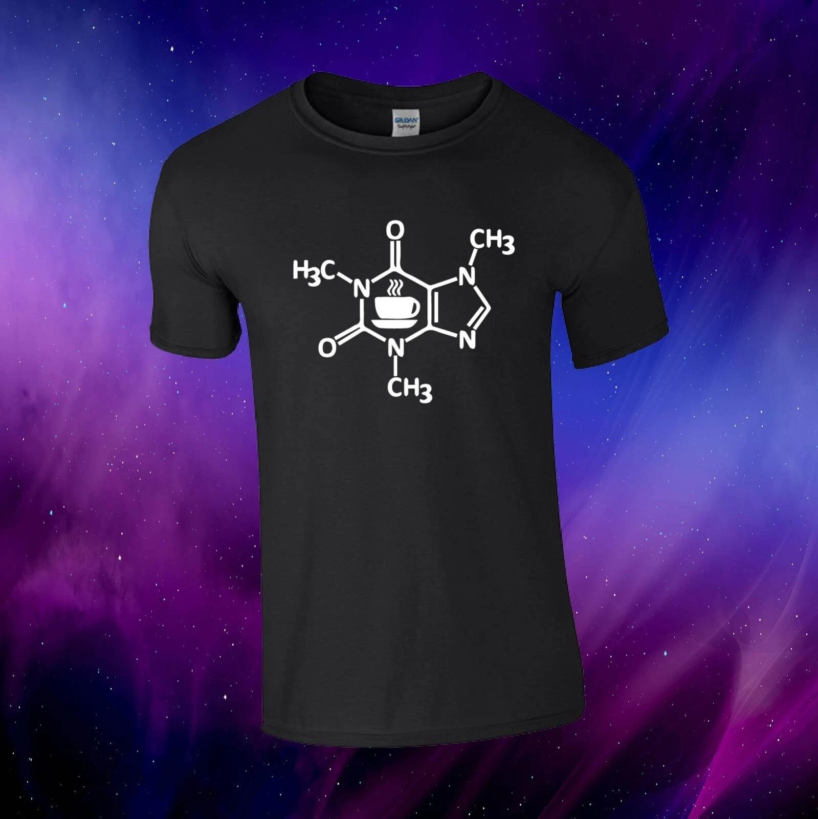 Caffeine Molecule Coffee Lover Gift Unisex Kids/Adults Top T-shirt 4XL
