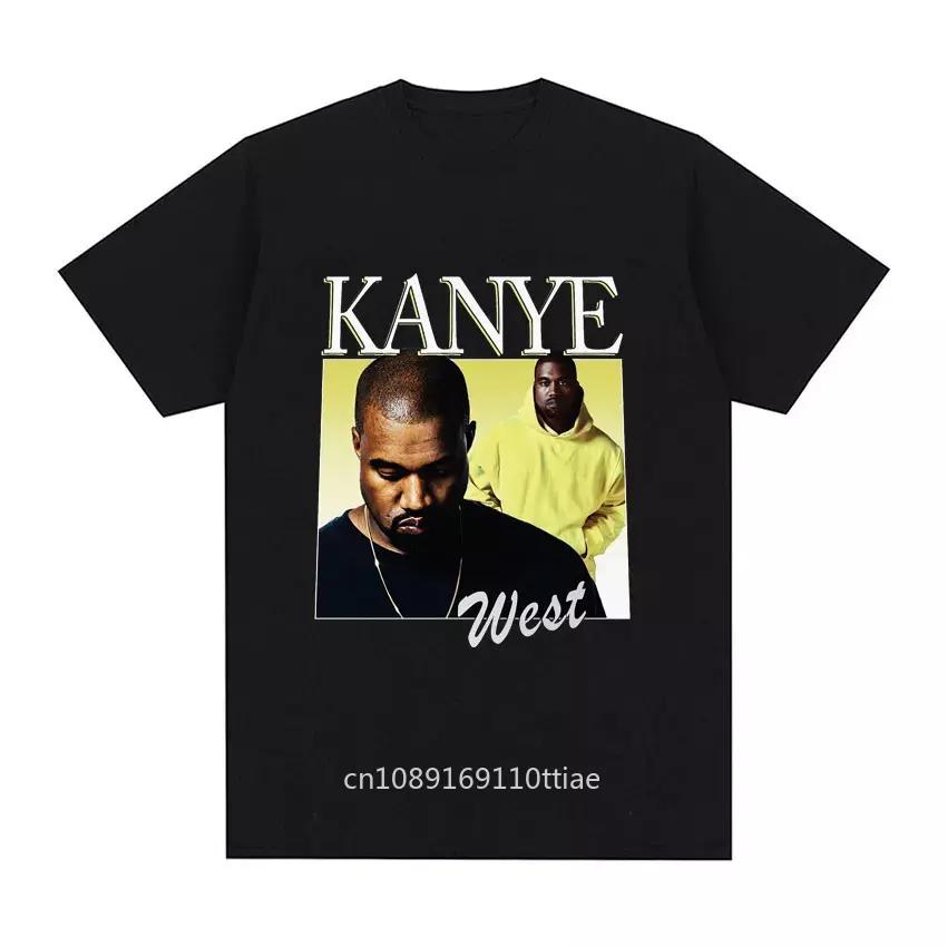 Funny Kanye West Meme Graphic T-Shirt Men's Women Vintage Hip Hop Rap Casual T Shirts Cotton Short Sleeve Oversized T Shirt Tops